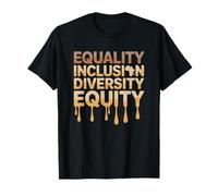 Equality Inclusion Diversity Equity, African Roots Teaching T-Shirt