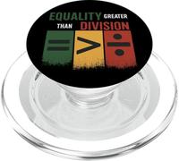 Equality is Better than Division Equal Rights Math Symbol PopSockets PopGrip for MagSafe