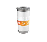 Equality is Greater Than Division Black History Month Stainless Steel Insulated Tumbler
