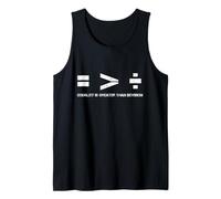 Equality is Greater Than Division Melanin Black History Tank Top