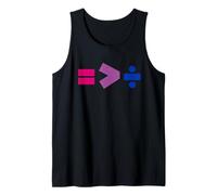 Equality Is Greater Than Division Simple Equation Bisexual Tank Top
