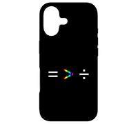 Equality Is Greater Than Division Simple Equation Rainbow Case for iPhone 17