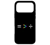 Equality Is Greater Than Division Simple Equation Rainbow Case for iPhone 17 Pro Max