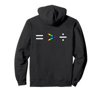Equality Is Greater Than Division Simple Equation Rainbow Pullover Hoodie
