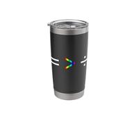 Equality is Greater Than Division Simple Equation Rainbow Stainless Steel Insulated Tumbler