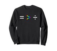 Equality Is Greater Than Division Simple Equation Rainbow Sweatshirt