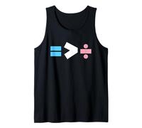 Equality Is Greater Than Division Simple Equation Trans Tank Top