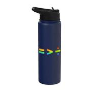 Equality is Greater Than Division Social Justice Symbols Stainless Steel Insulated Water Bottle