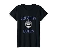 Equality is Queen Feminist Girl Power Crown Purple Design T-Shirt