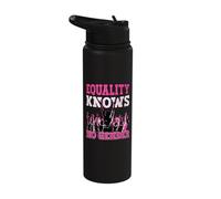 Equality Knows No Gender Feminism Women's Rights Stainless Steel Insulated Water Bottle