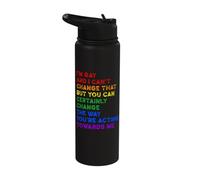 Equality LGBTQ+ Pride Gay Rights Statement Stainless Steel Insulated Water Bottle