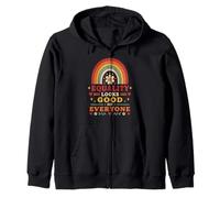 Equality Looks Good On Everyone Retro Vintage Zip Hoodie