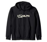 Equality Retro Communist Symbol versatile top Zip Hoodie