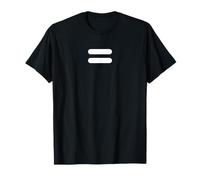 Equality T-Shirt - Equal Sign in White Ink T-Shirt