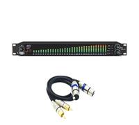 Equalizer 31 Bands Digital Equaliser DSP Effect Profesional Equalizador Spectrum LED Display Speaker Noise Reduction Audio(B Black)