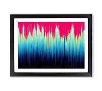 Equalizer Art Audio Vol.1 Abstract Framed Print | A2 Black Framed Wall Art | Ready to Hang | Abstract Fantasy Picture | Living Room Bedroom Lounge Office