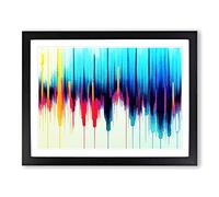 Equalizer Art Audio Vol.3 Abstract Framed Print | A2 Black Framed Wall Art | Ready to Hang | Abstract Fantasy Picture | Living Room Bedroom Lounge Office