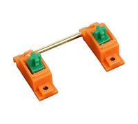 EQUALZ C3 x The Key Company Screw-in Stabilizers V3 | Tangerine Housing, Dark Green Stems, Gold Wire | PCB-Mounted Stabs for TKL Custom Keyboard | DIY Mechanical Keyboard Stabilize