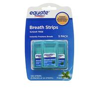 Equate Breath Fresheners Strips, Fresh Mint, 24 Count, Pack of 5 (120 strips total), Value Pack