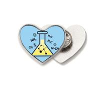 Equation Animation Responding Checal Heart Metal Pin Brooch Clip Love