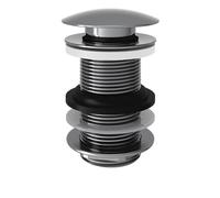 EQUATION - Pop-up drain without overflow - chrome - height 80 mm