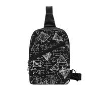 Equations Math Foldable Sling Bag for Men Women Water Resistant Chest Bag Education Fanny Pack Crossbody Backpack for Travel Hiking Sports