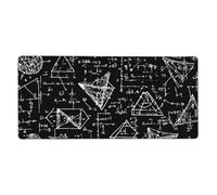 Equations Math Mouse Mat Education Gaming Mouse Pad with Stitched Edges Non-Slip Large Desk Mat for PC Laptop Office Home Gamer 900x400x3mm Keyboard Mousepad