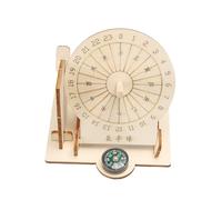 Equatorial Clock Model Wood Hands On Assembly Toy Set For Kid Aged 7-14 Science Project And Parent Child Engagement Classroom Teaching Aid
