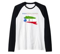 Equatorial Guinea Design Raglan Baseball Tee