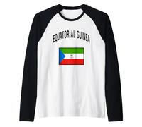 Equatorial Guinea Flag Raglan Baseball Tee