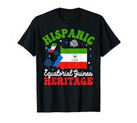 Equatorial Guinea Pride Flag Hispanic Heritage Month T-Shirt