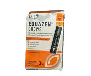 Equazen Chews Omega 3 & 6 Supports Brain Function 180 Chewable Caps EXP - 09/26