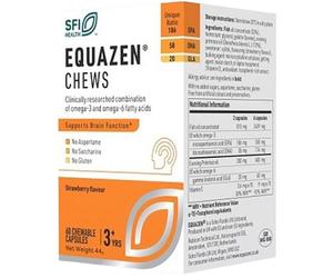 Equazen Strawberry - 60 Chews. bbe 06/2027