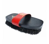 Equerry Leather Backed Black Horse Hair Body Brush - Black