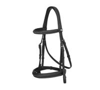 Equestrian bridle for horse with stitching and braided reins LeMieux Hunter