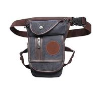 Equestrian Drop Leg Bag - Waterproof Canvas Nylon Riding Pack for Horseback and Cycling(Blue-canvas)