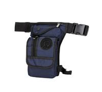 Equestrian Drop Leg Bag - Waterproof Canvas Nylon Riding Pack for Horseback and Cycling(Blue-nylon)