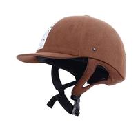 Equestrian Hat, Adjustable Straps and Accessories, Breathable Comfortable Horse Riding Safety Hat, Designed for Equestrians Brown