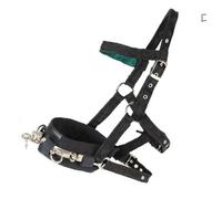 Equestrian - Horse/Pony Lunge Cavesson - Black (Large)