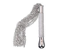 Equestrian horse Whip - Metal Alloy Chain Tassel Short Horse Riding Whip Crop Crystal Handle