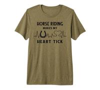 Equestrian Horses Horseback-Riding Horseshoe Horse Riding Premium T-Shirt