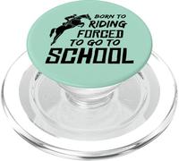 Equestrian jumping horses equine riding school jumping horse PopSockets PopGrip for MagSafe