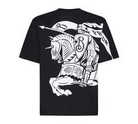 Burberry Mens Black Ekd-print Short-sleeve Cotton-jersey T-shirt S