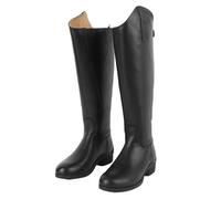 Equestrian Ladies Leather Riding Boots, Mens Cosplay Boots Knee High Riding Tall Boots Costume Shoes, Unisex for Equestrian Training Daily Use with Rear Zipper Leather EVA (Size