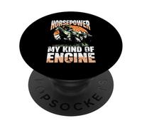 Equestrian Rider Horsepower My Kind Of Engine PopSockets Adhesive PopGrip