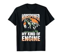 Equestrian Rider Horsepower My Kind of Engine T-Shirt