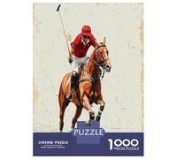 Equestrian Sport 1000 Piece Jigsaw Puzzle Paper for Adults Athlete 1000 Pieces Puzzle Game Family Focus Decor Gift 52x38cm/1000pcs