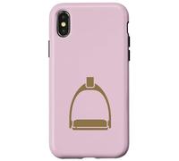 Equestrian Stirrup Minimal Western Riding Icon Artwork Case for iPhone X/XS
