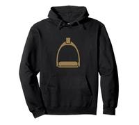 Equestrian Stirrup Minimal Western Riding Icon Artwork Pullover Hoodie