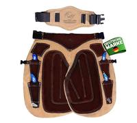 EQUESTRIAN STORE Farrier Apron for Men & Women 59 cm/65 cm/70 cm/75 cm, Cowhide Suede Leather, Adjustable Waist, Durable Farrier Chaps for Horse Shoeing & Hoof Trimming (25 inches (65 cm))